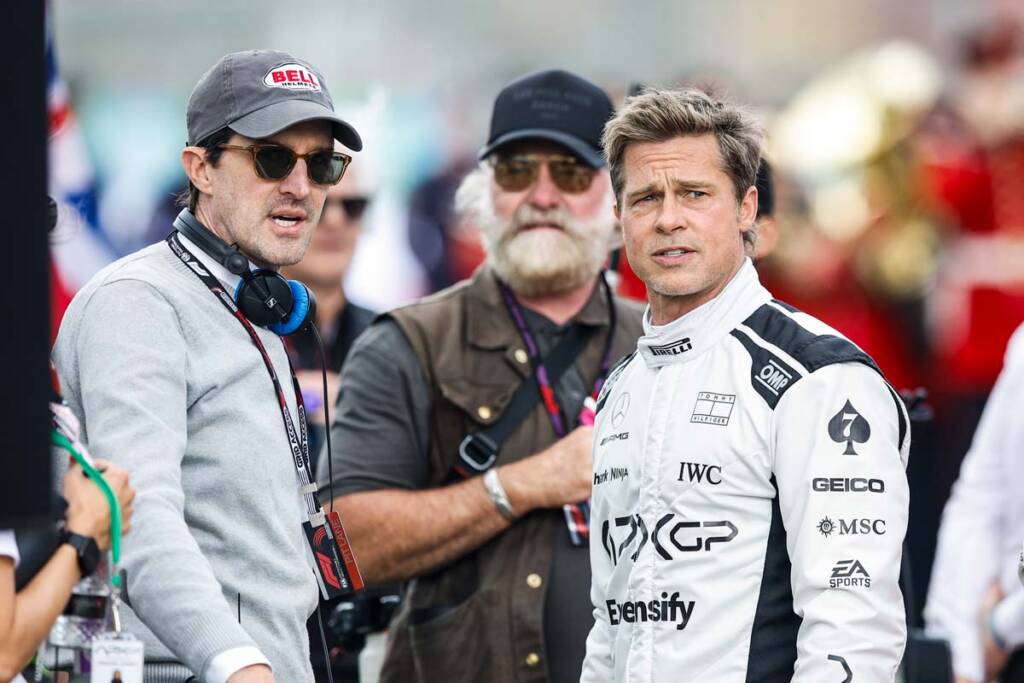 brad pitt vestito da formula 1